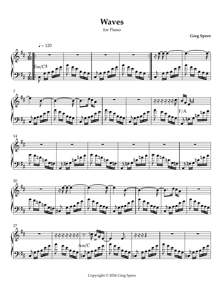 First page of the Waves chart