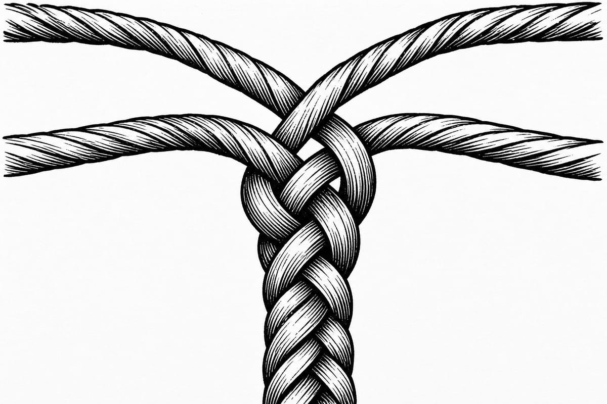 The threads between, and the capstone illustration