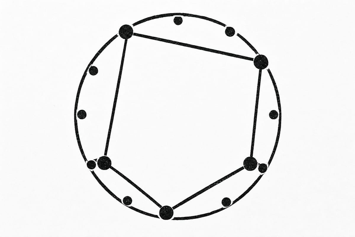 Euclidean and maximally even rhythms: rhythm and pitch as the same mathematics illustration